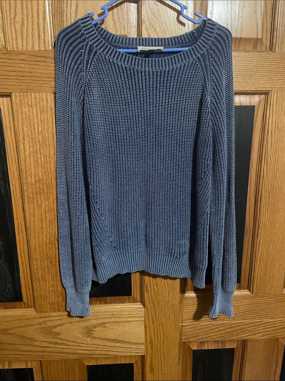 Philosophy Navy Blue Crewneck Knit Sweater